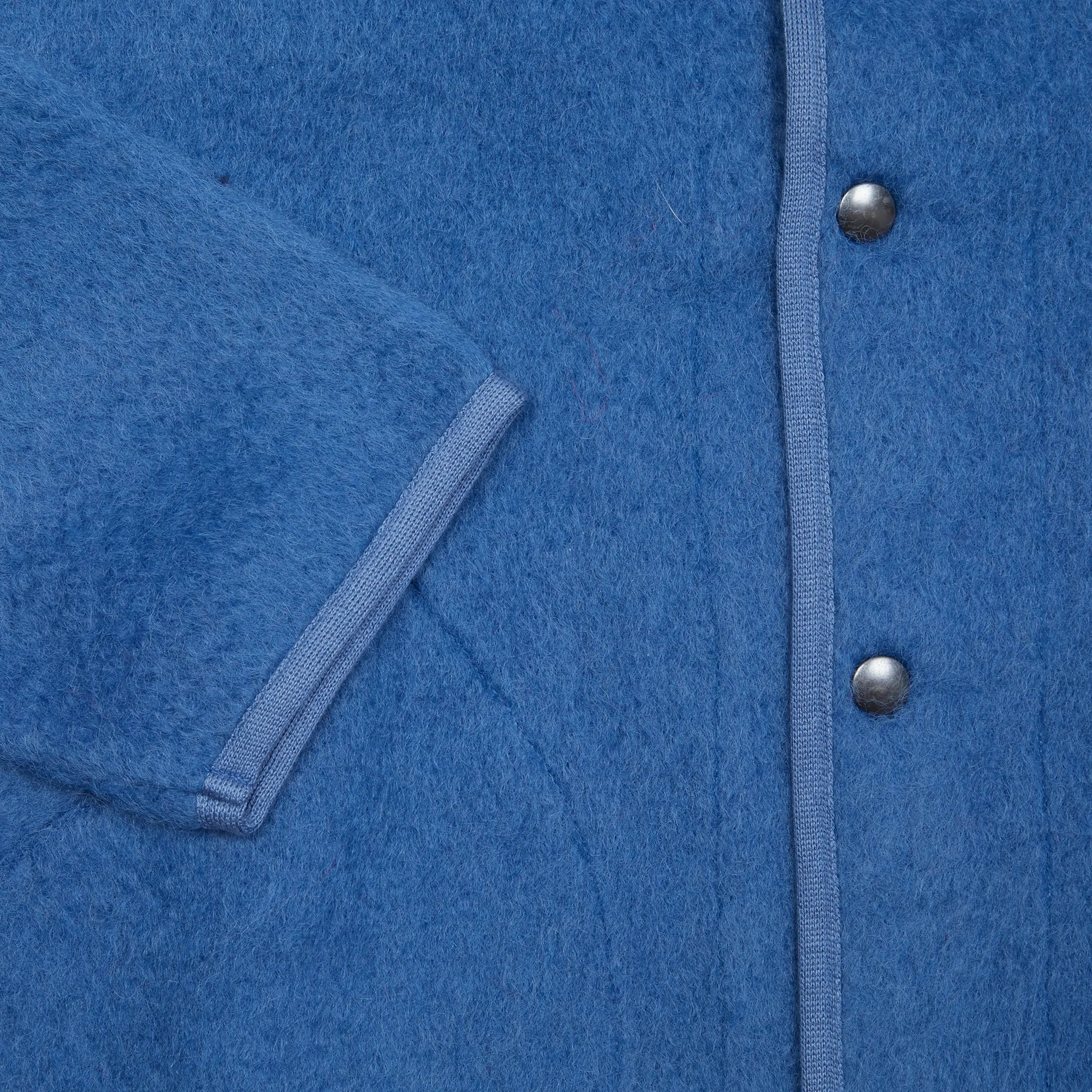 Arpenteur Contour Brushed Wool/Mohair Jacket in Blue