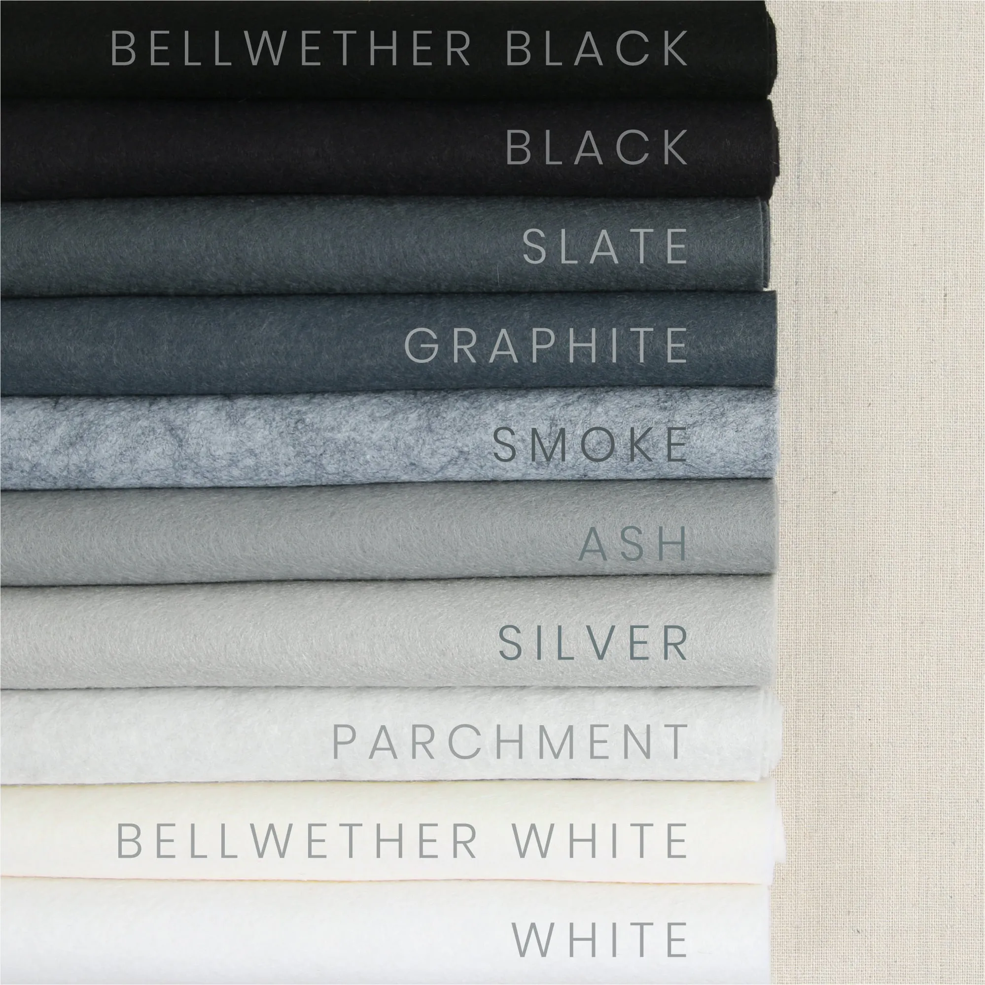 Ash Pure Wool Felt