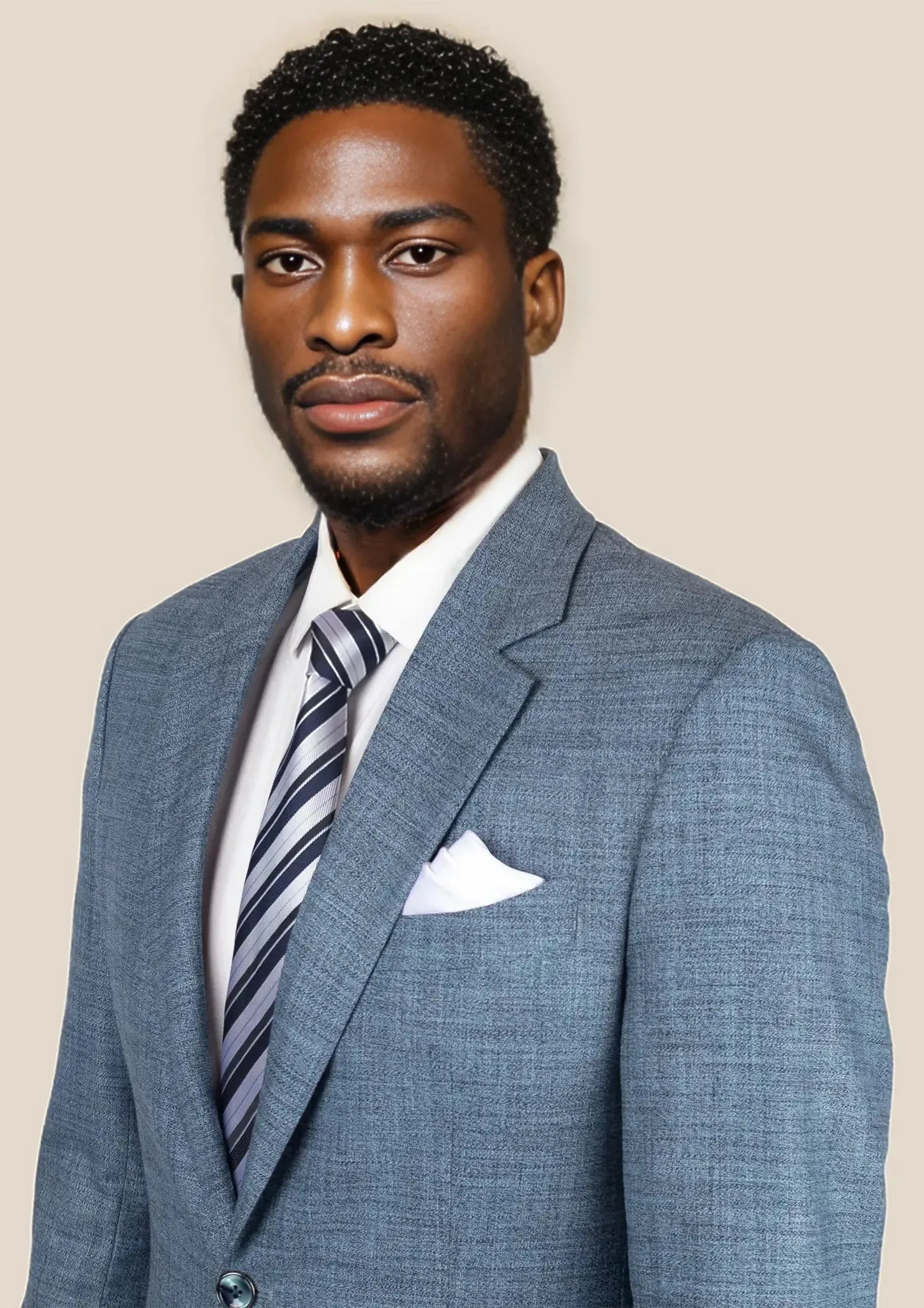 Astor Mid Blue Hopsack Suit