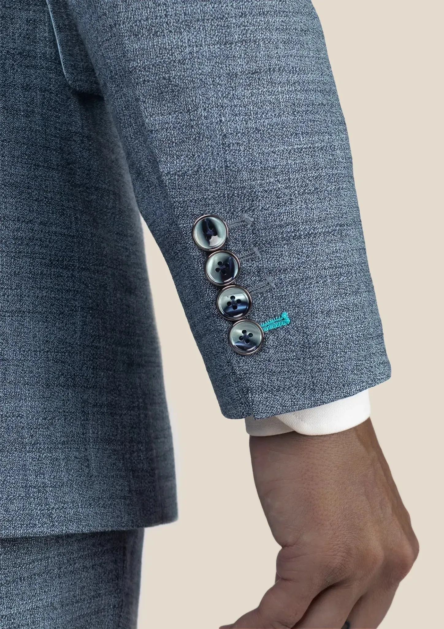 Astor Mid Blue Hopsack Suit