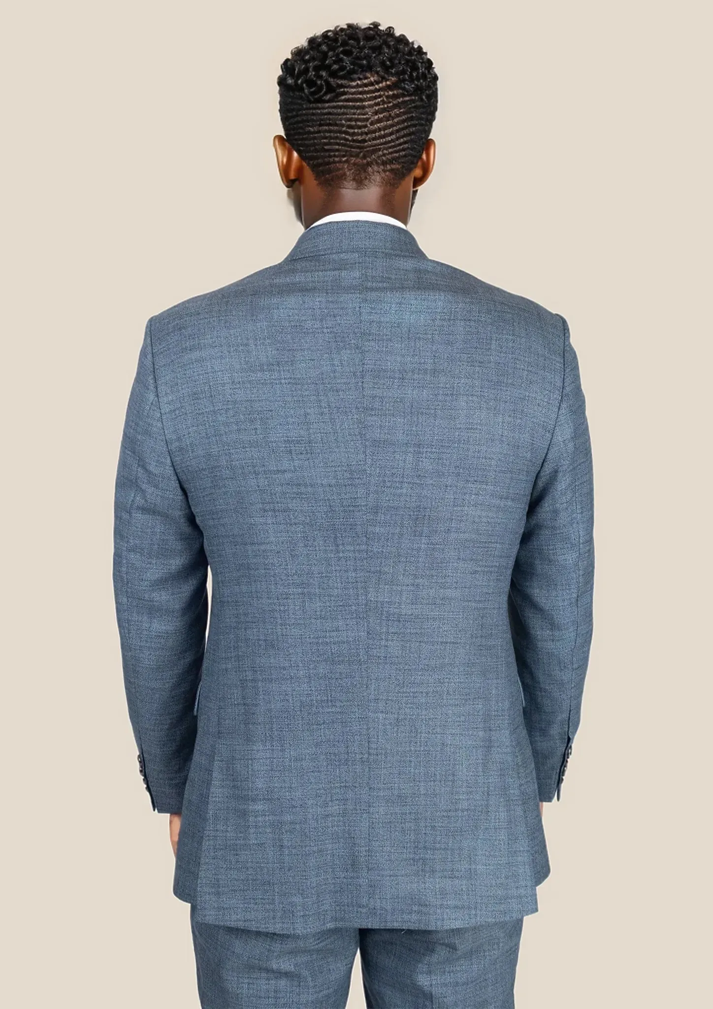 Astor Mid Blue Hopsack Suit