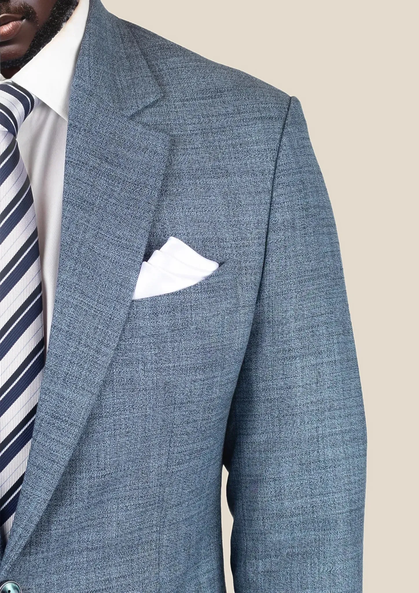 Astor Mid Blue Hopsack Suit