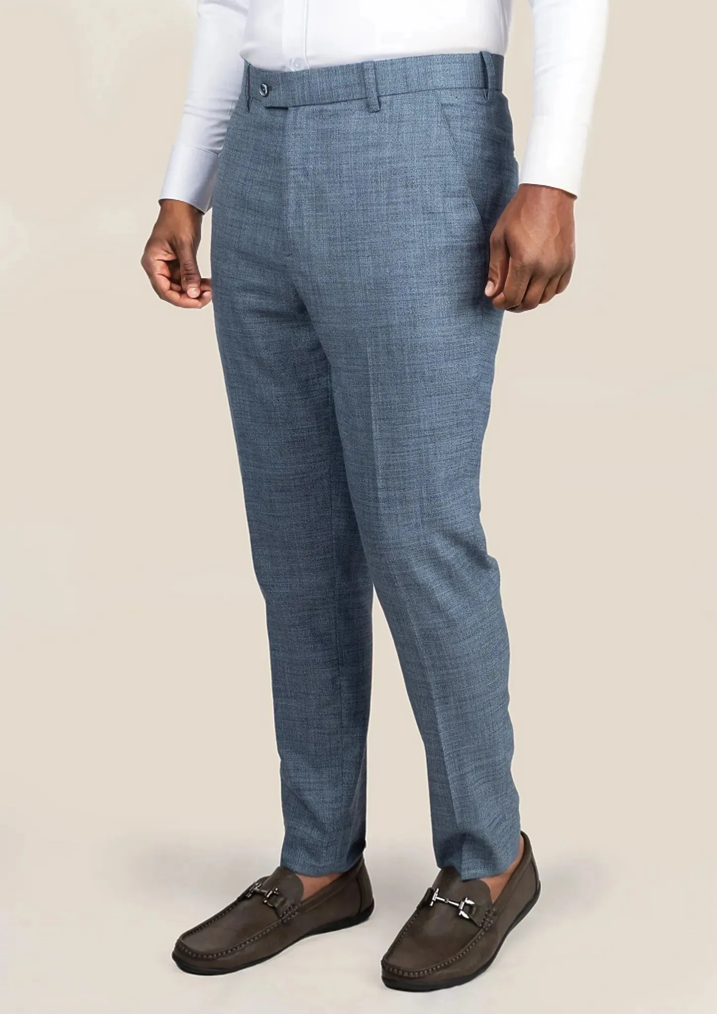 Astor Mid Blue Hopsack Suit