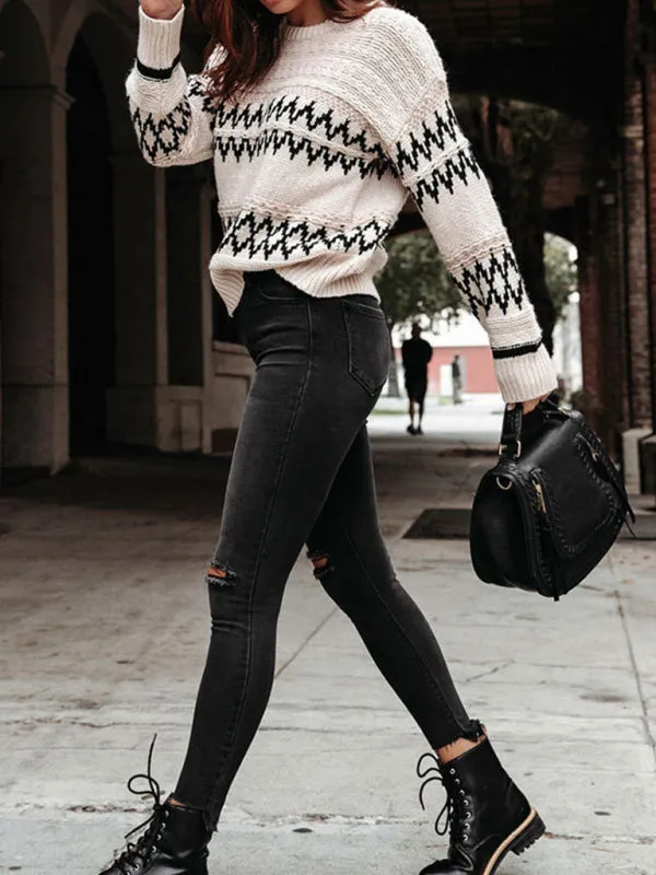 Azerine Crew Neck Sweater