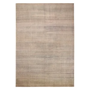 Beige Alchemy Transitional Wool Silk Blend Rug - 12'11" x 18'3"