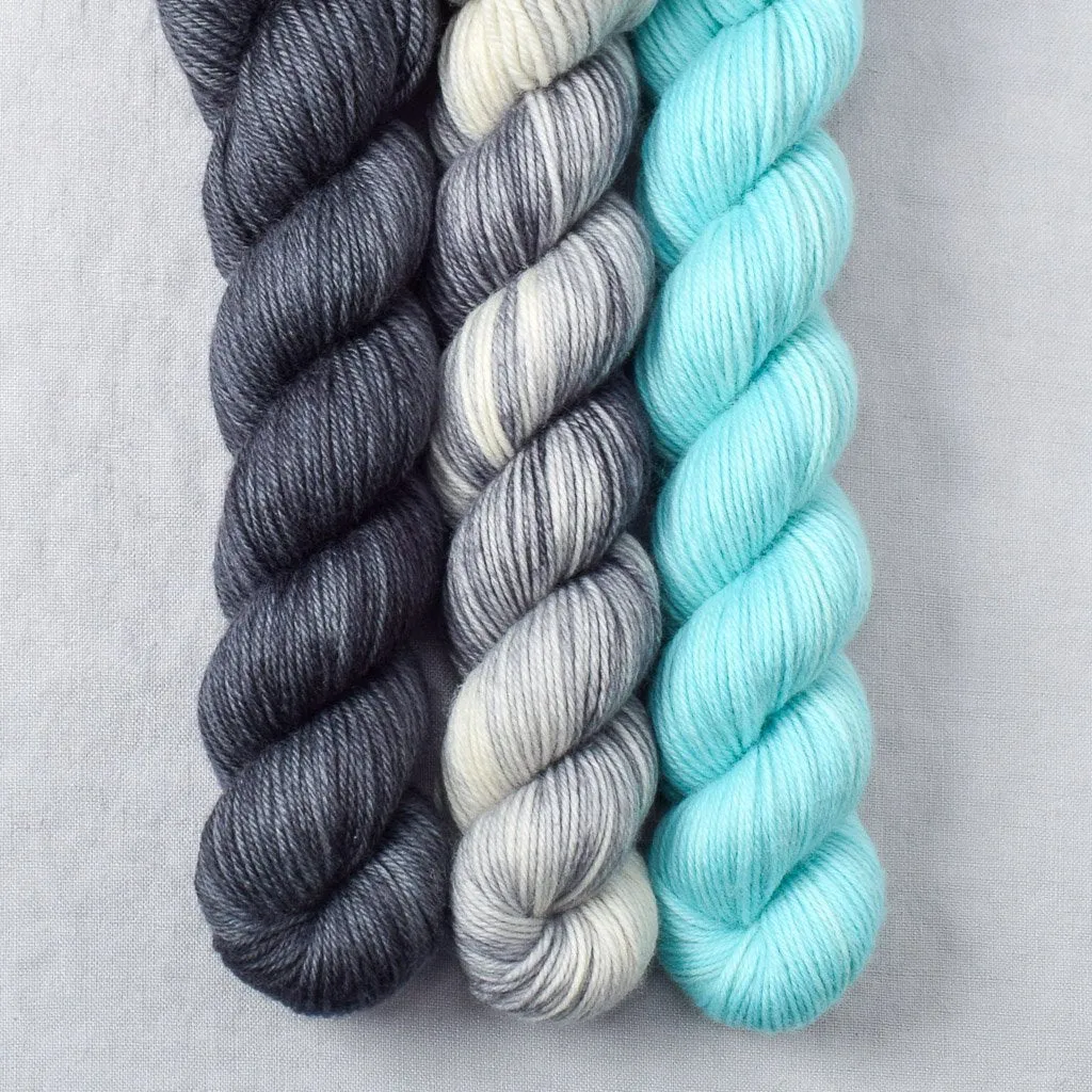 Blarney Stone, Light Turquoise, Pewter - Yowza Mini Trio - Babette