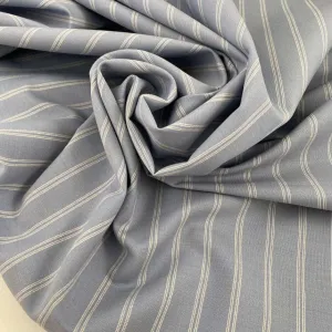 Blue Pinstripe Wool