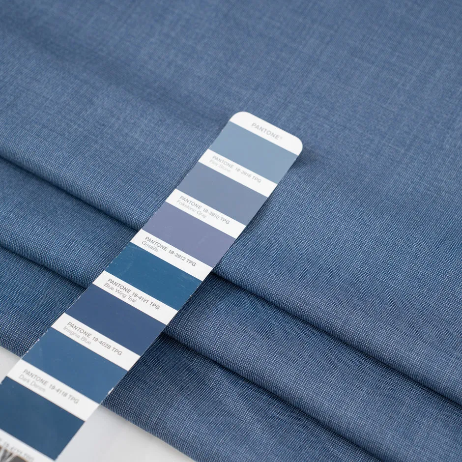 Blue Wool With White Wires - Sample