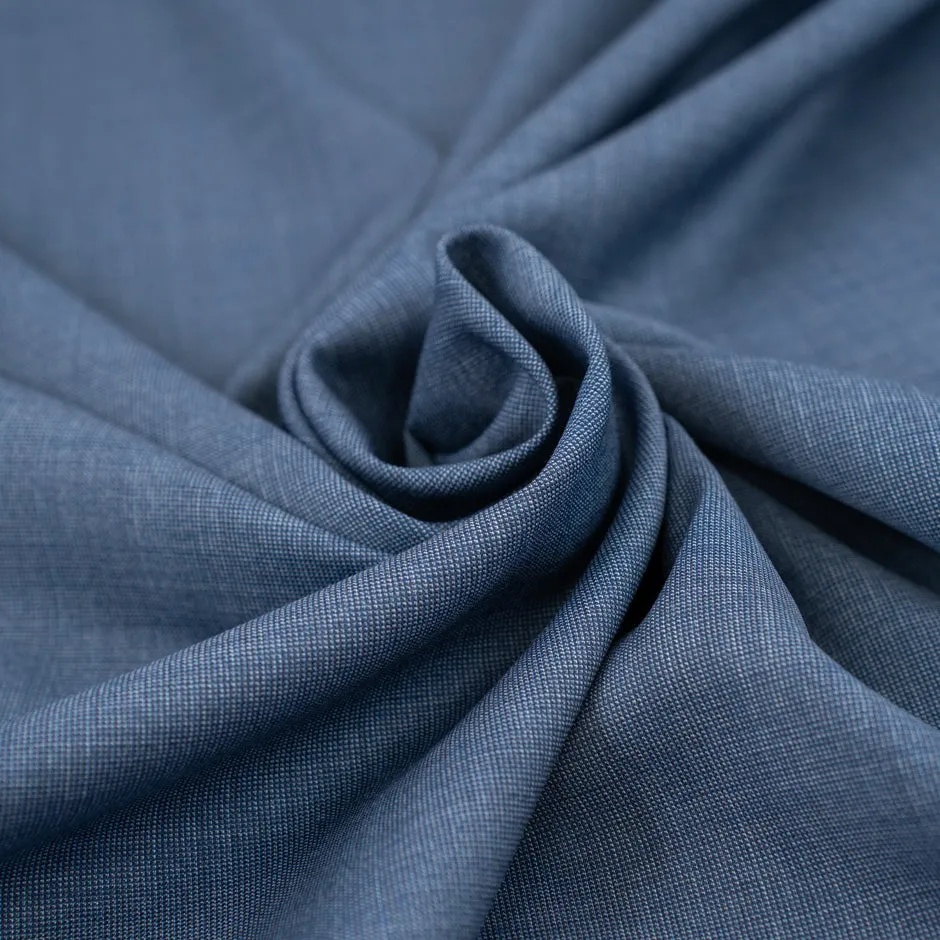 Blue Wool With White Wires - Sample