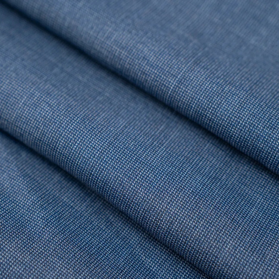 Blue Wool With White Wires - Sample