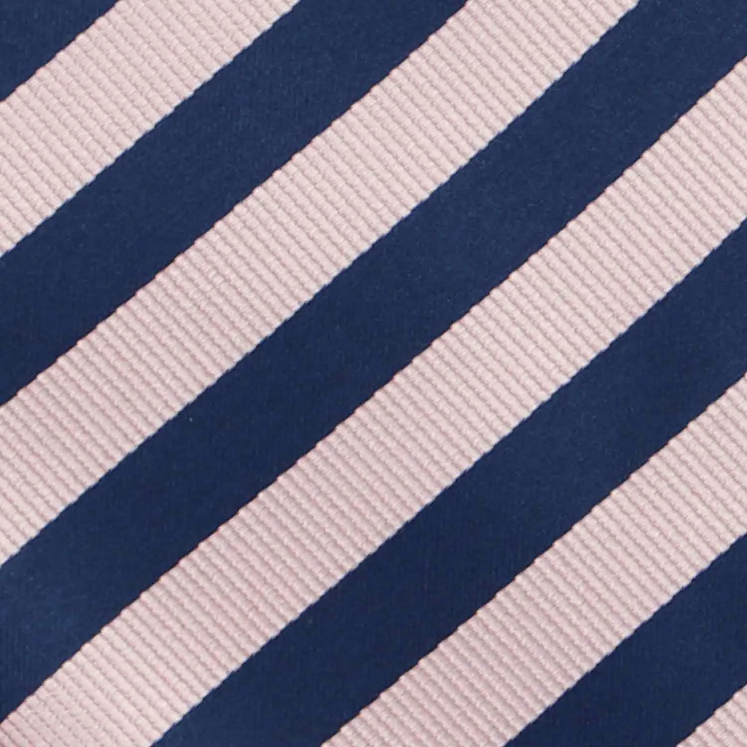 Blush Pink and Navy Blue Formal Striped Tie