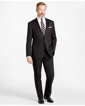Brooks Brothers Men's Madison Fit Stretch Wool Two-Button 1818 Suit Black