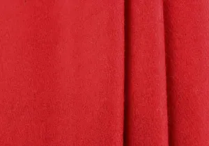 Cardinal Red Wool Melton Coating