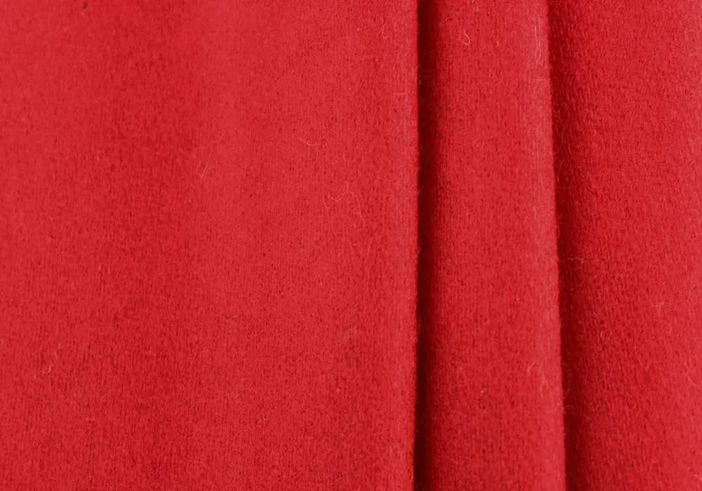 Cardinal Red Wool Melton Coating