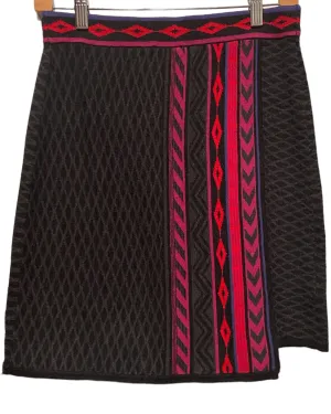 Cool Winter Windmill Charcoal Sweater Skirt