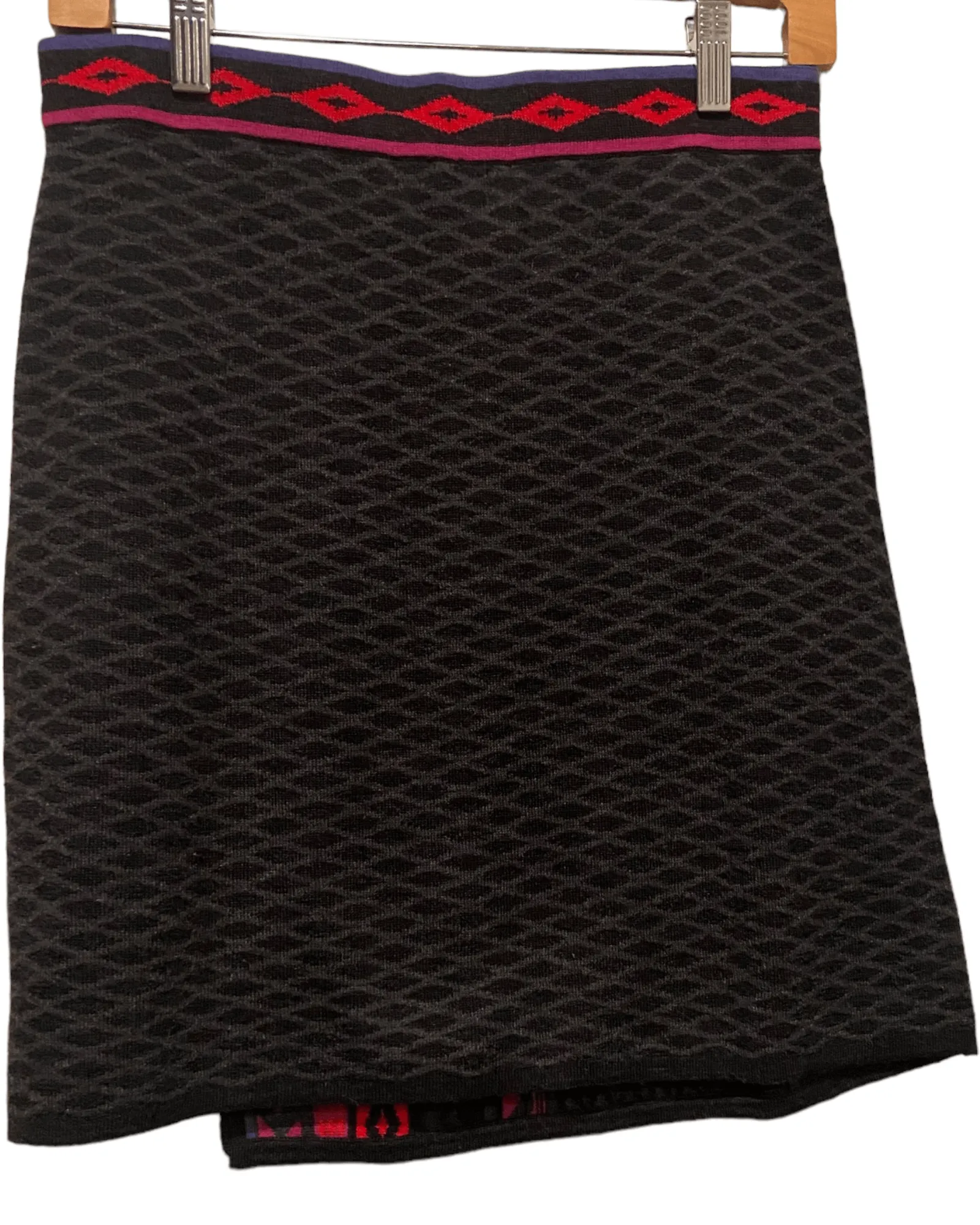 Cool Winter Windmill Charcoal Sweater Skirt