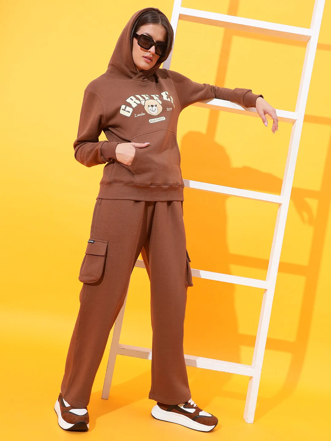 Cute Bear Oversized Tracksuit