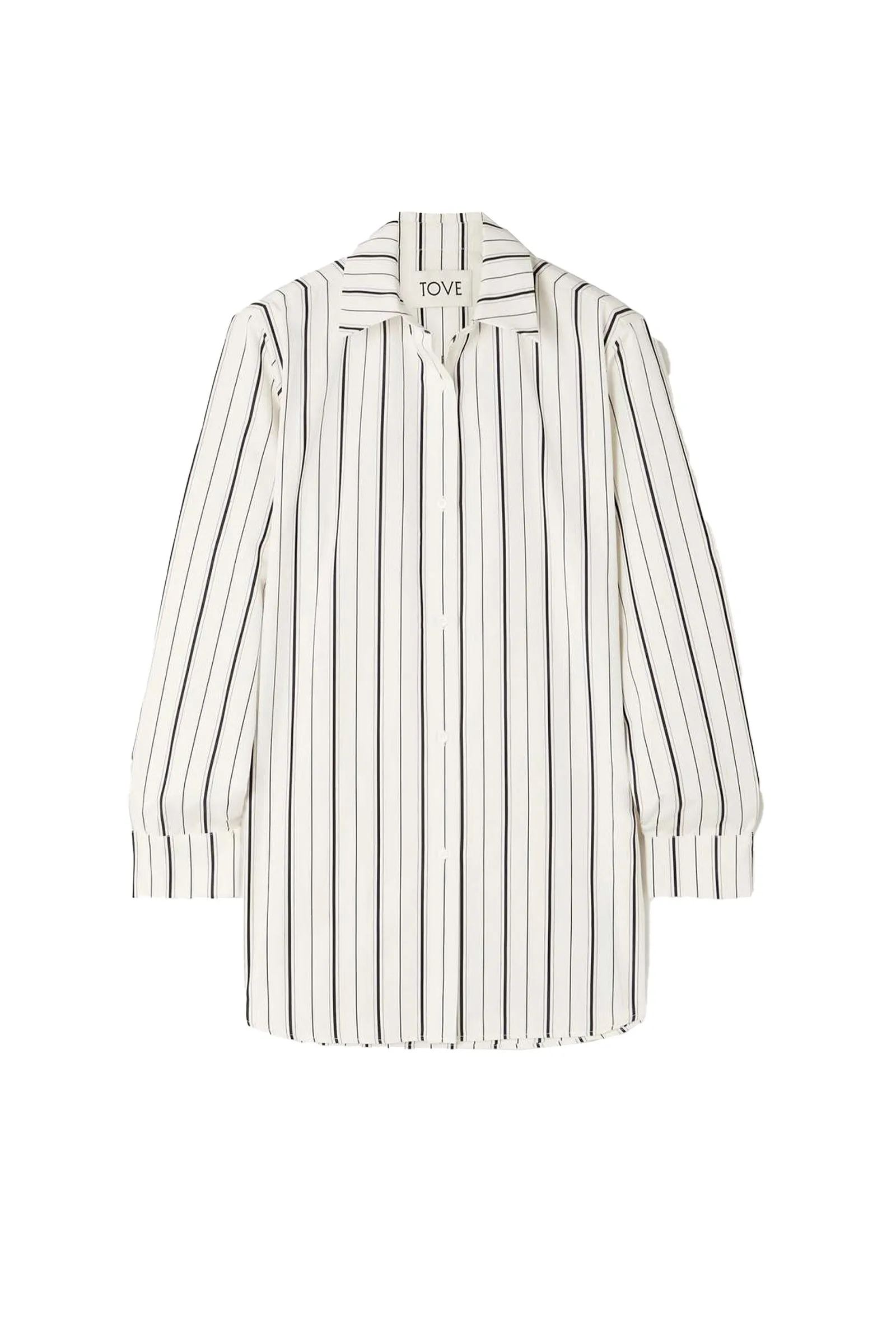 Damita Striped Cotton-Poplin Shirt