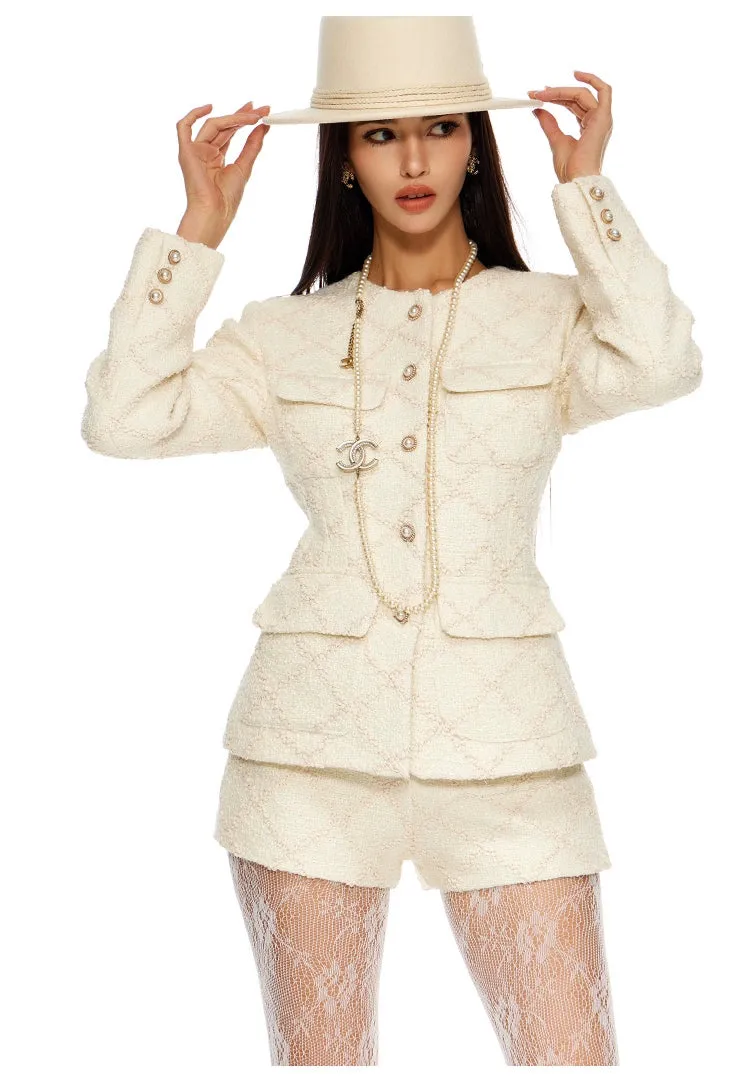 Elegant White Suit Set