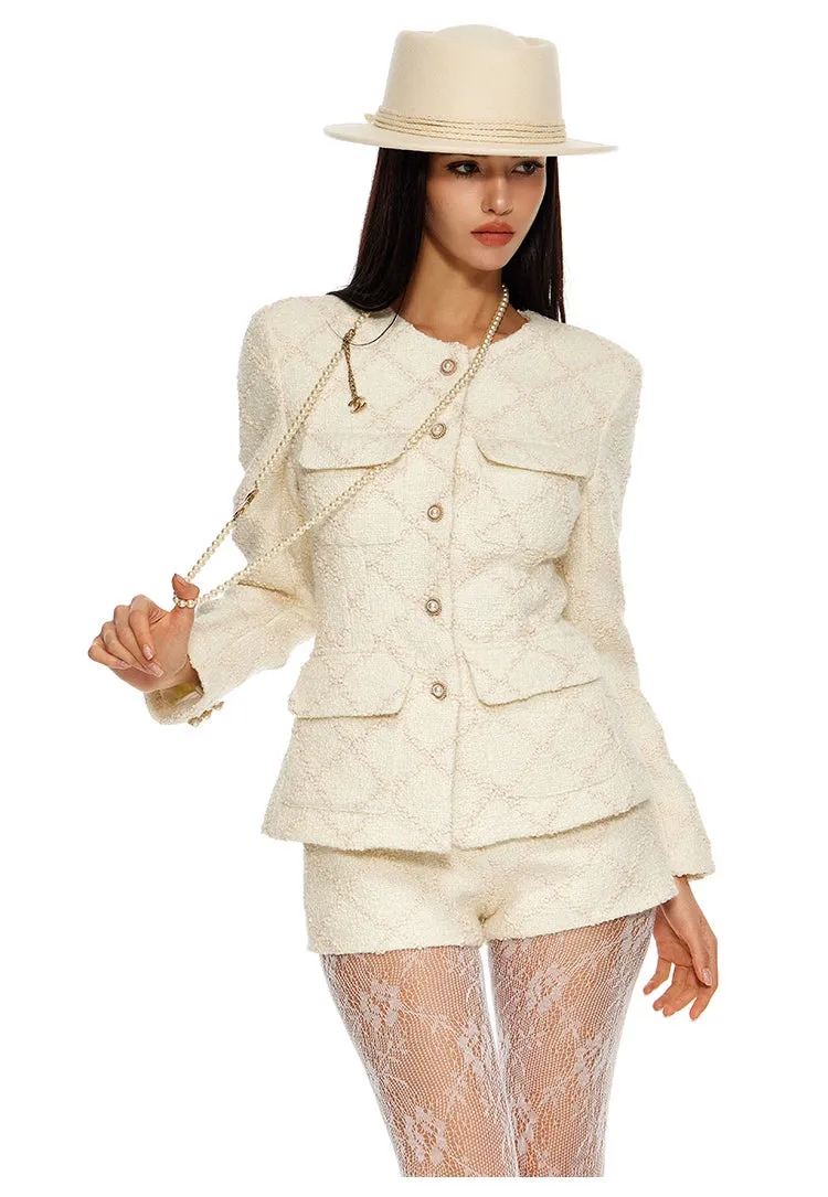 Elegant White Suit Set