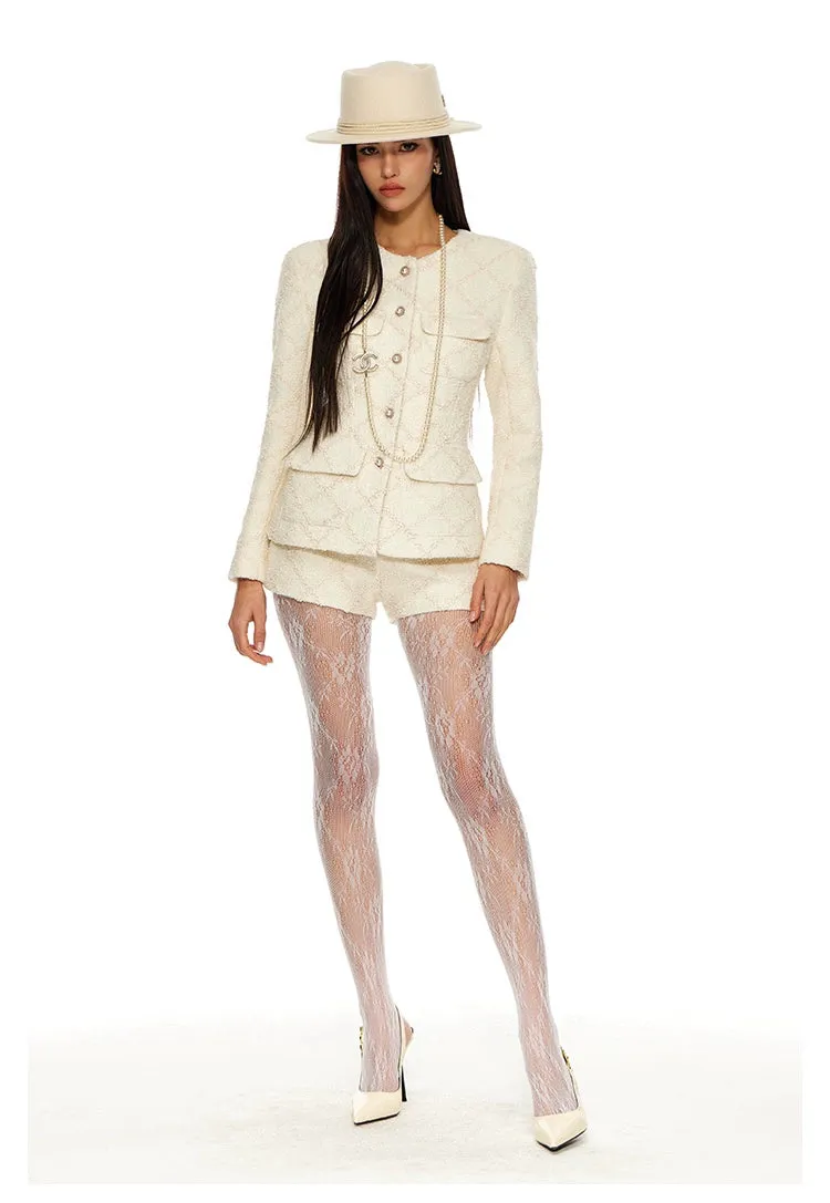 Elegant White Suit Set