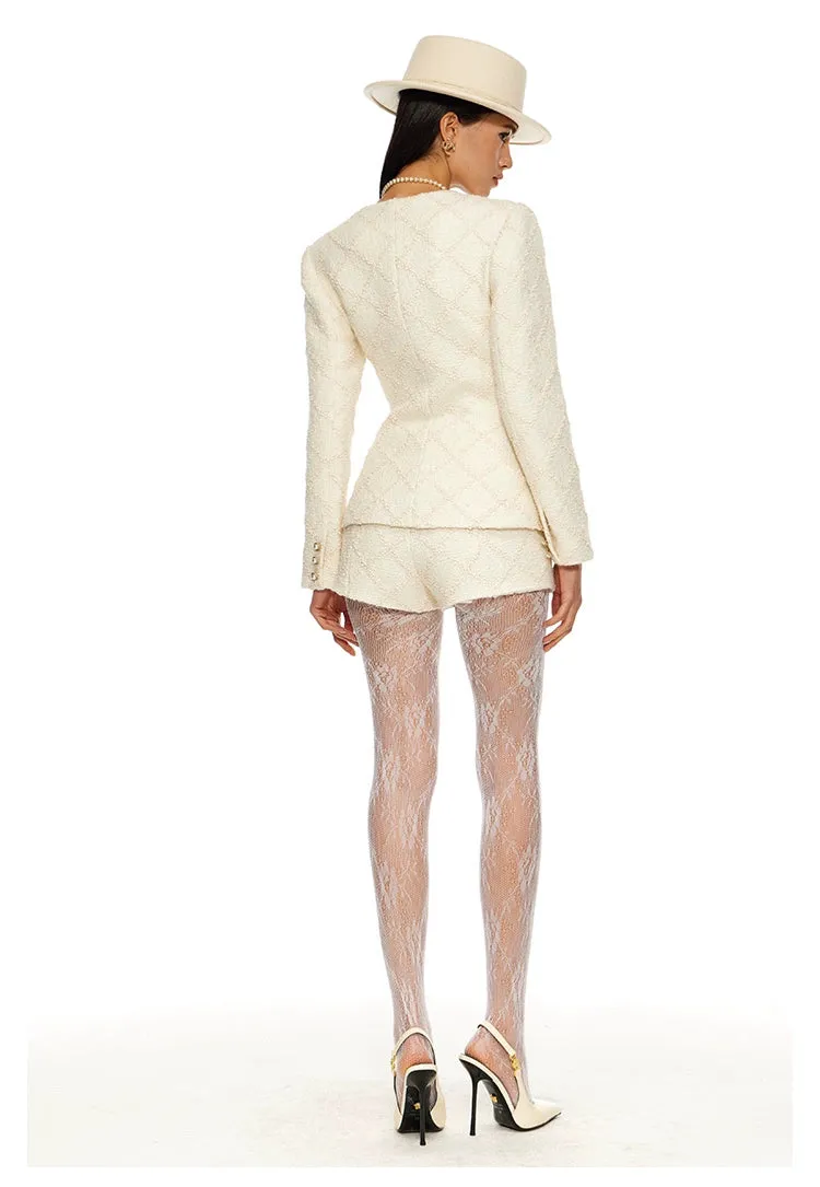 Elegant White Suit Set