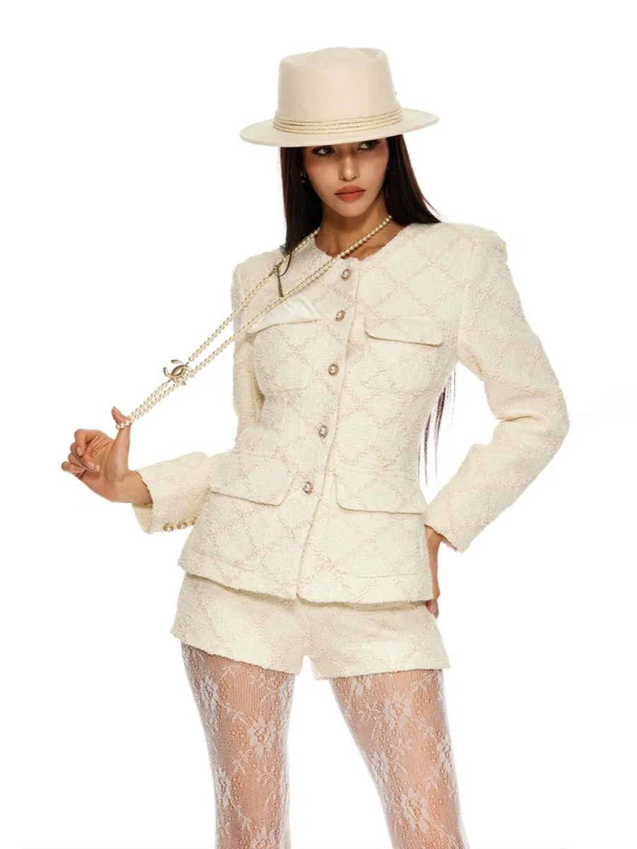Elegant White Suit Set