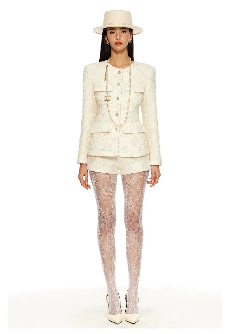 Elegant White Suit Set