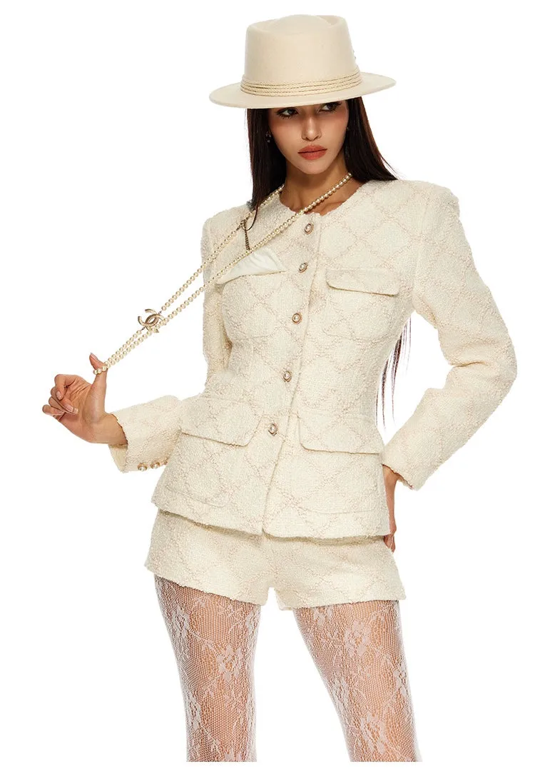 Elegant White Suit Set