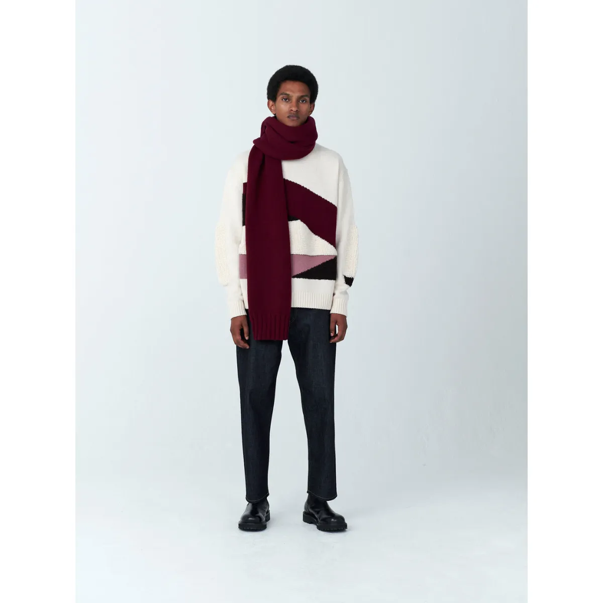 Extra Long Knitted Scarf Pompeii OS