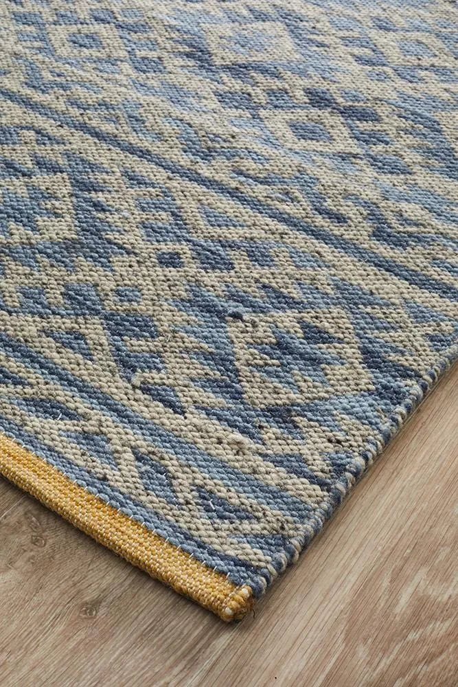 Harvey Blue Tribal Rug