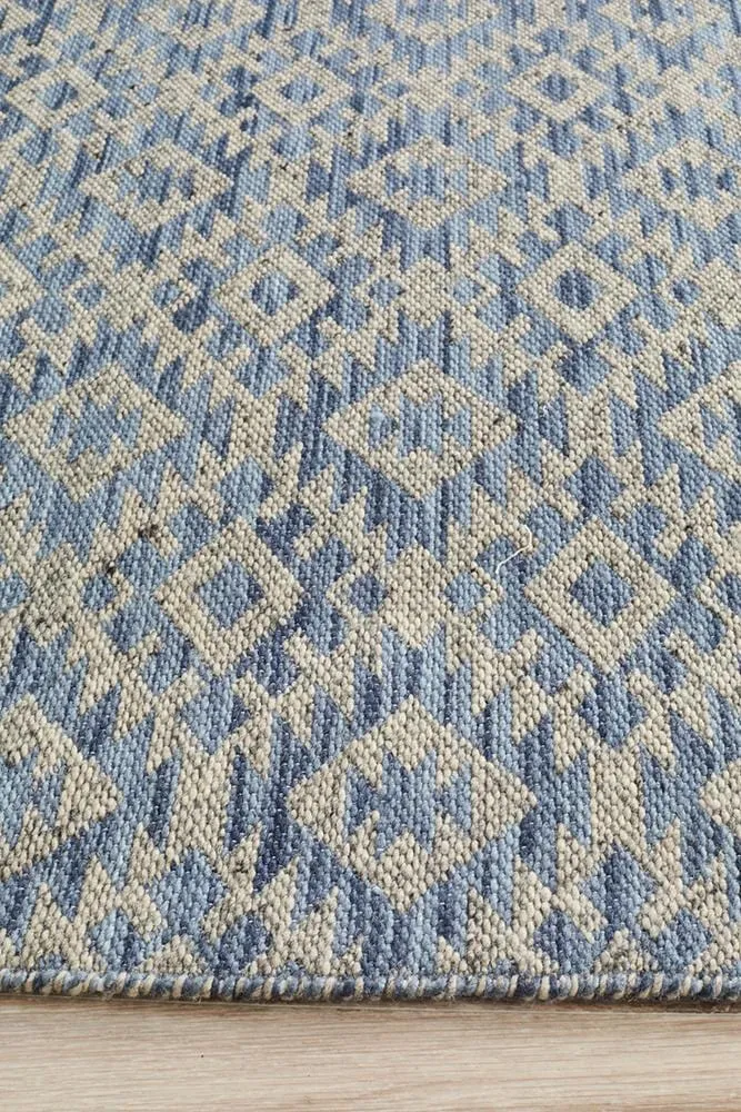 Harvey Blue Tribal Rug