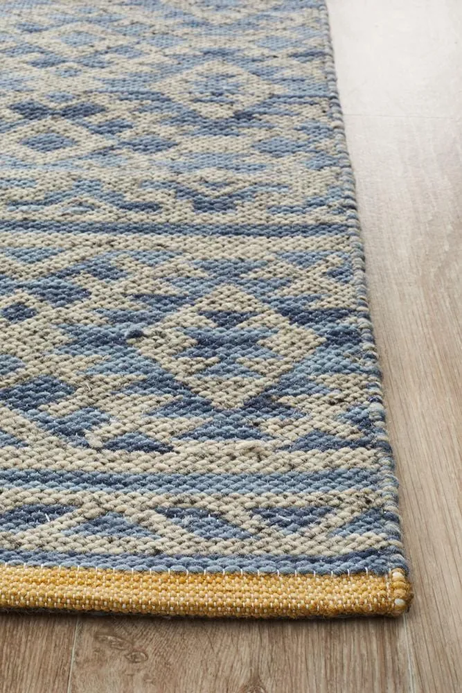 Harvey Blue Tribal Rug
