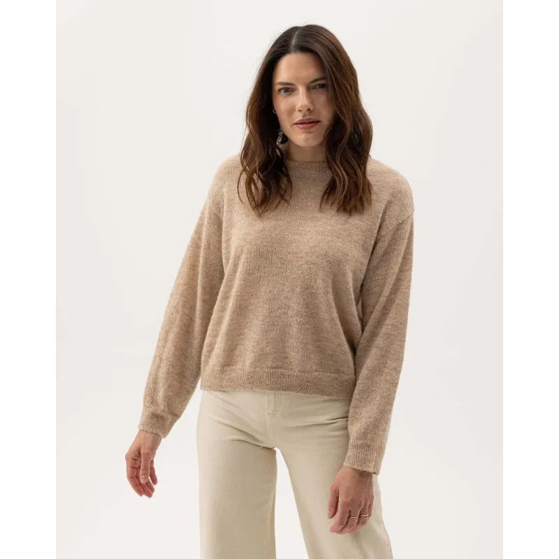 Holebrook Elizabeth Alpaca Ladies Crew Neck Jumper - Khaki