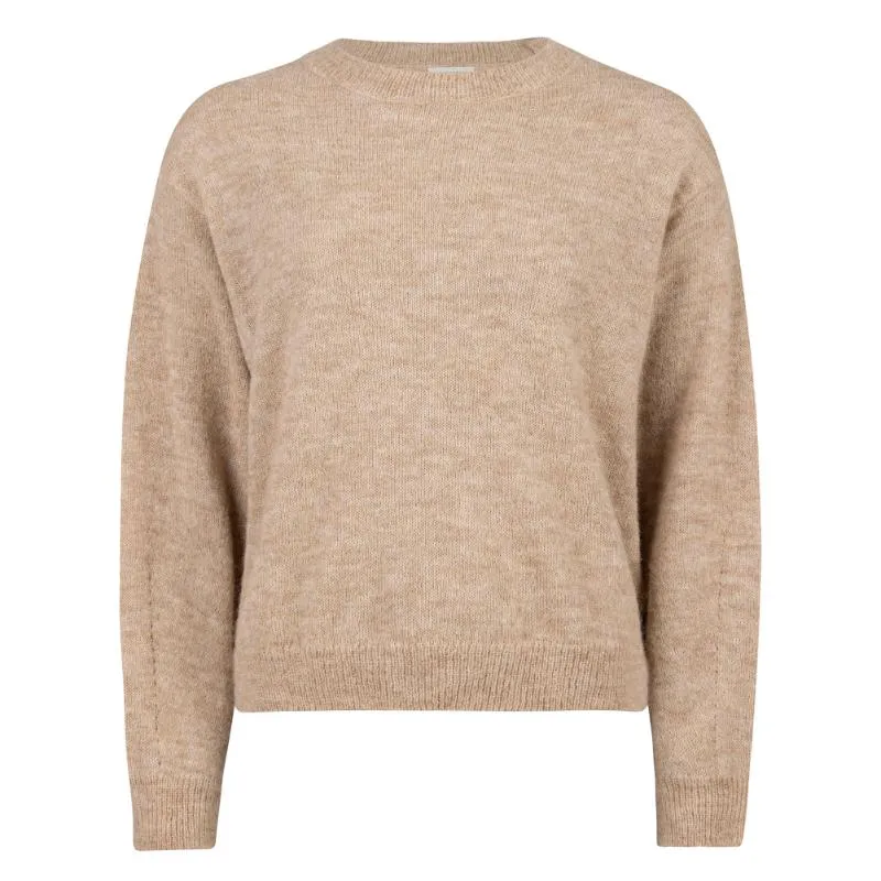 Holebrook Elizabeth Alpaca Ladies Crew Neck Jumper - Khaki