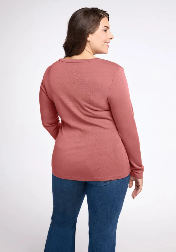 Kenzie Scoop Neck • Final Sale Deals! - Brick Dust