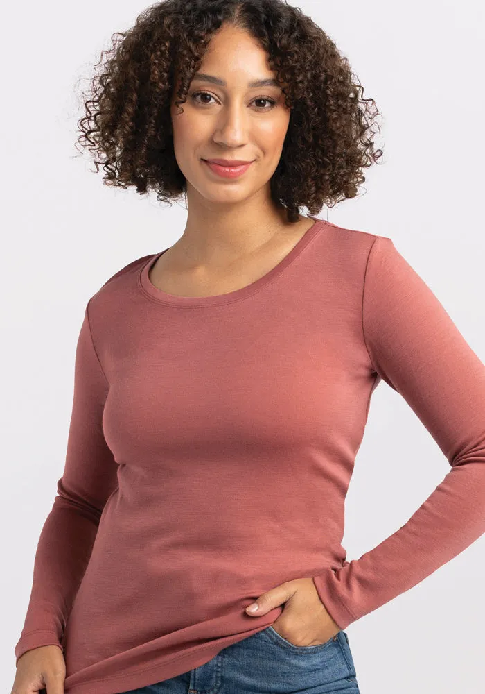 Kenzie Scoop Neck • Final Sale Deals! - Brick Dust