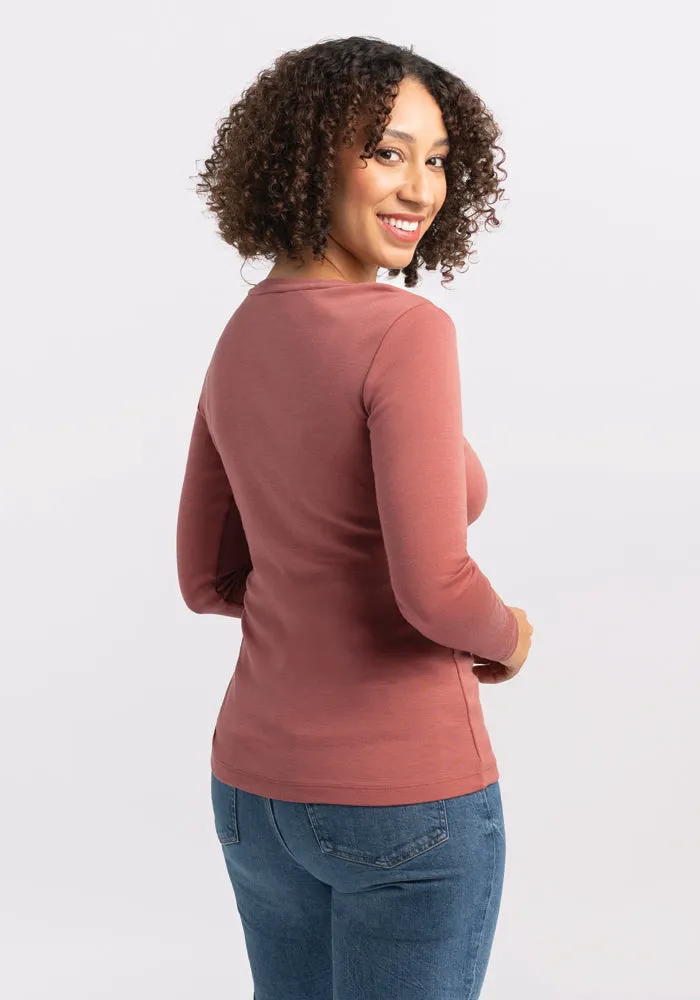 Kenzie Scoop Neck • Final Sale Deals! - Brick Dust