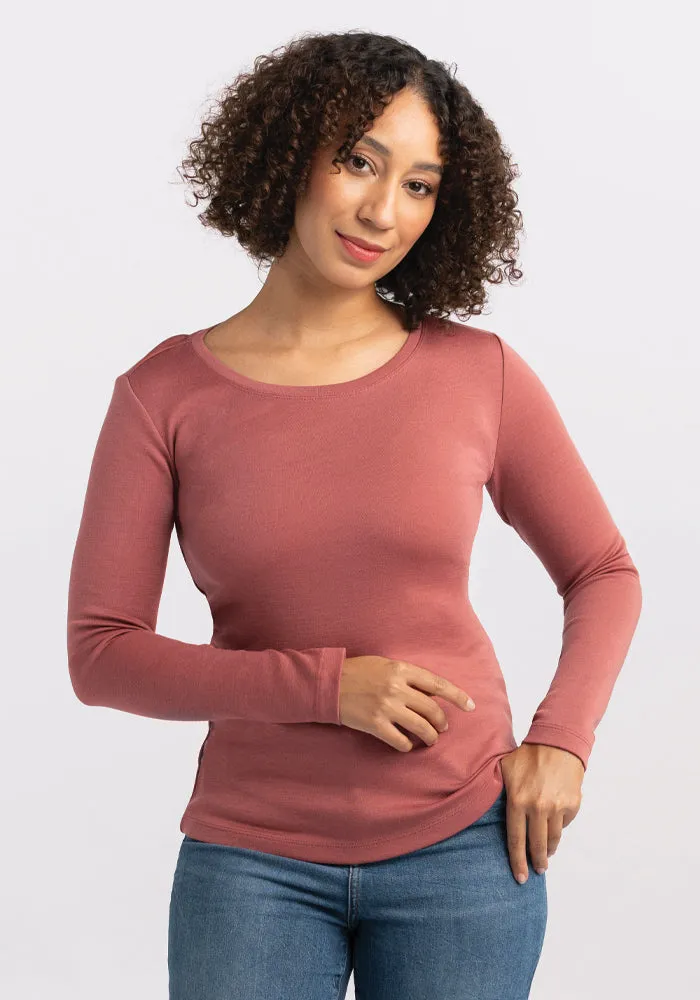 Kenzie Scoop Neck • Final Sale Deals! - Brick Dust