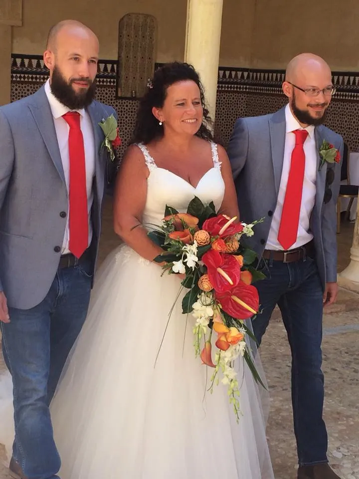 Lava Red Wedding Tie