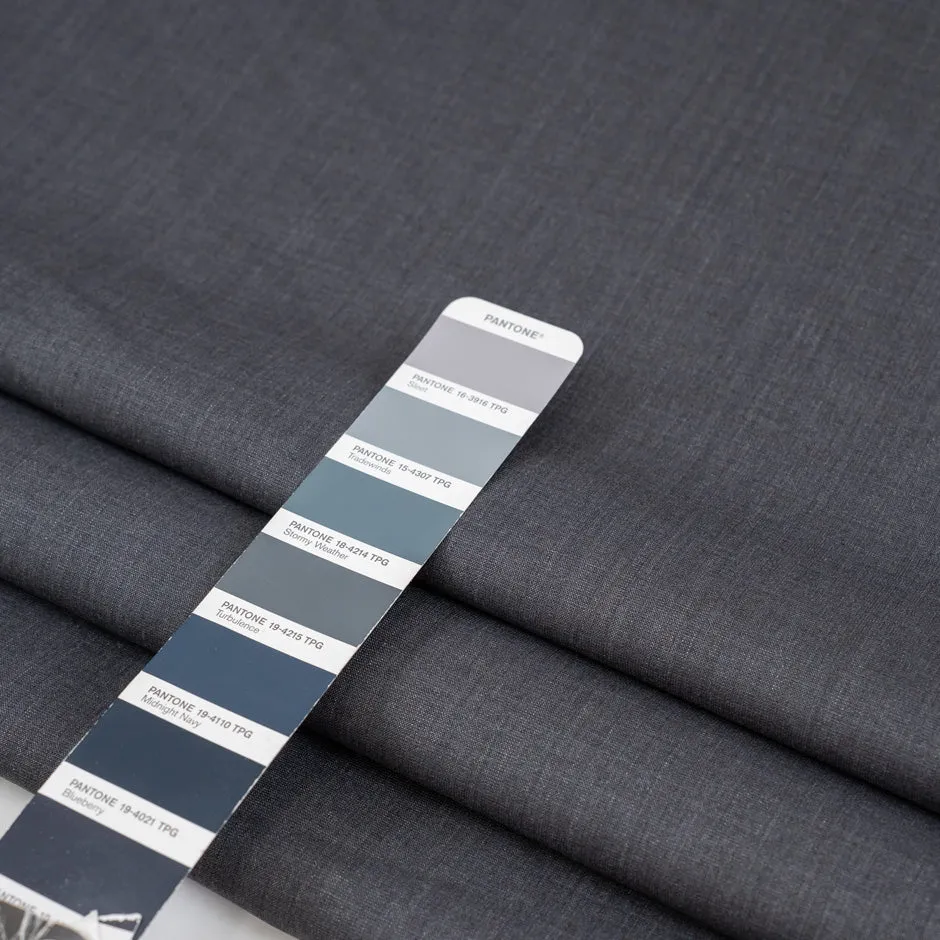 Light Wool Dark Gray Fabric