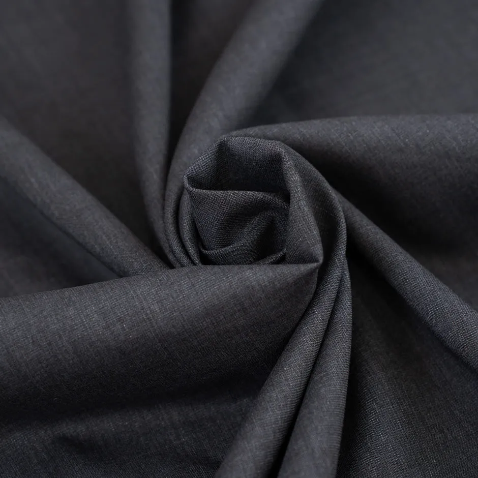 Light Wool Dark Gray Fabric