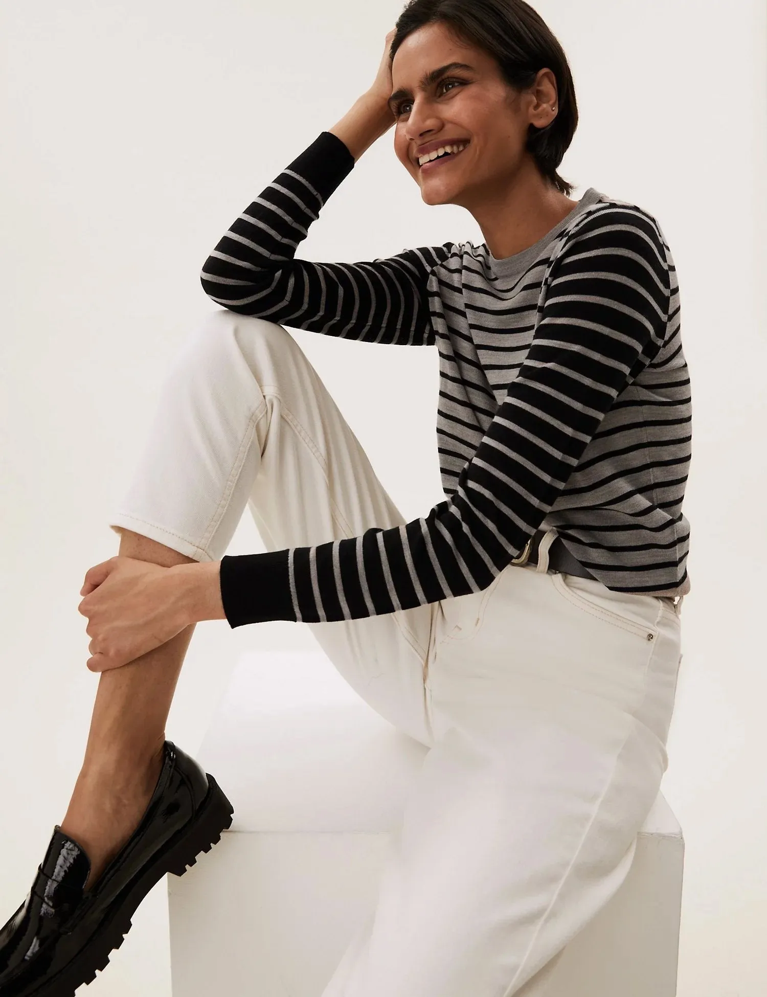M&S Ladies Marino Wool Jersey T38/7721H