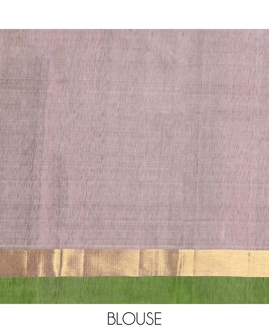 Multi-color checked-design kancheepuram silksaree, contrast border & zari design pallu