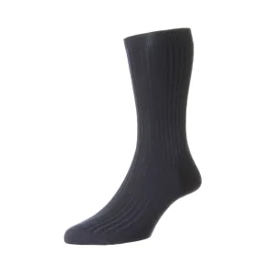 PANTHERELLA Wool Rib Socks NAVY