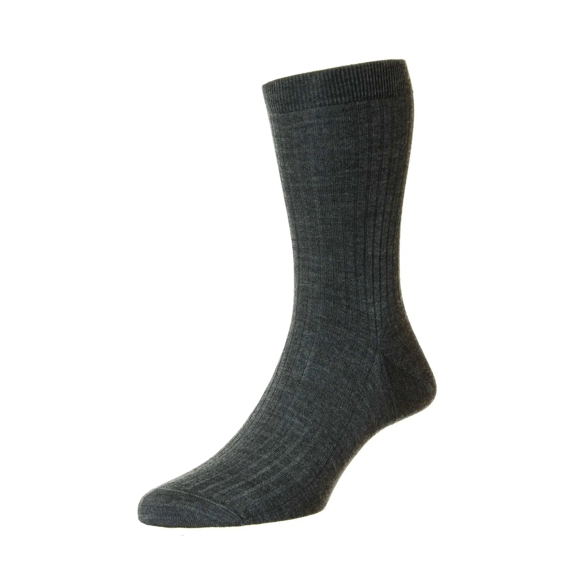 PANTHERELLA Wool Rib Socks NAVY