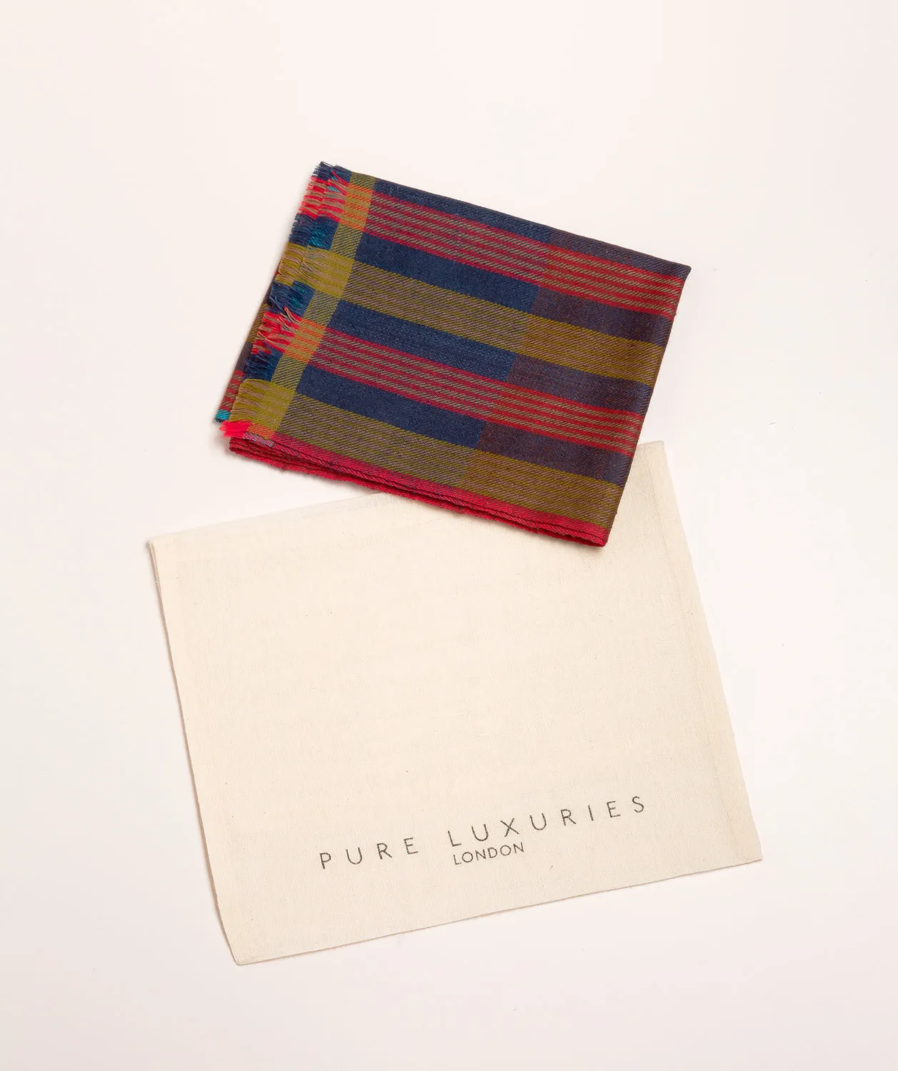 'Ratio' Cashmere & Merino Wool Neckerchief