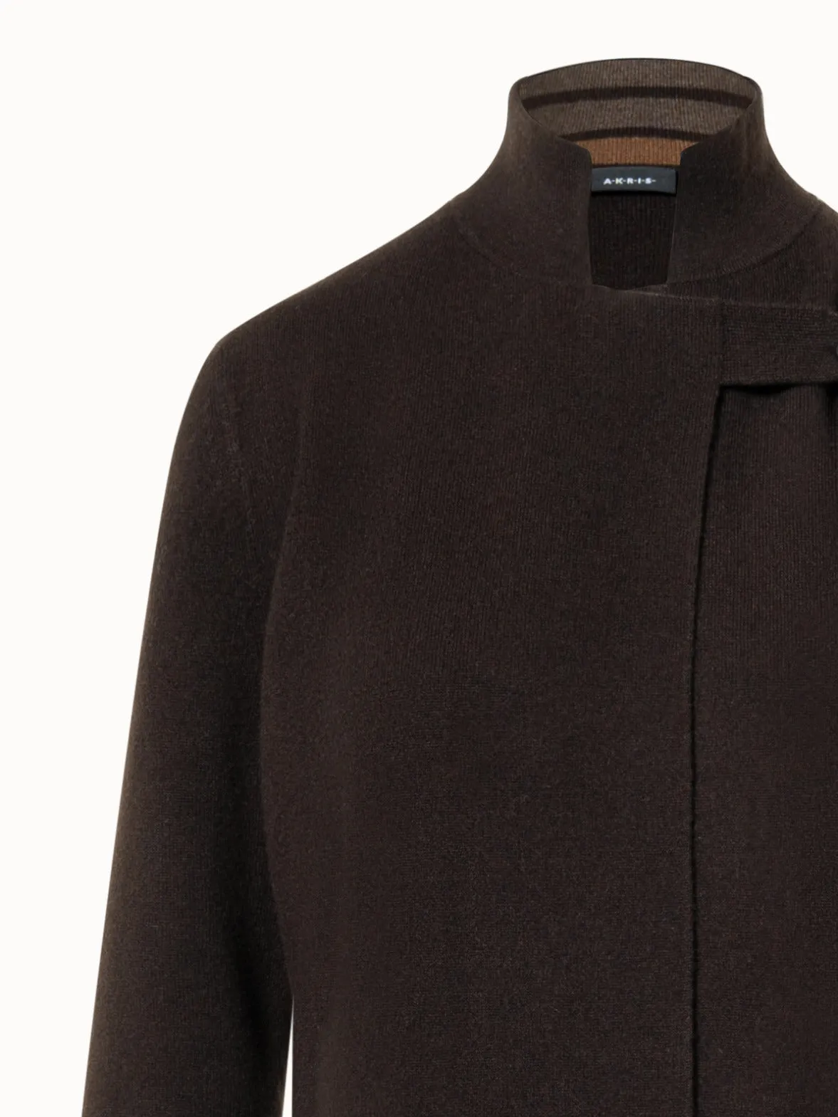 Reversible Double-Face Cashmere Wool Cardigan