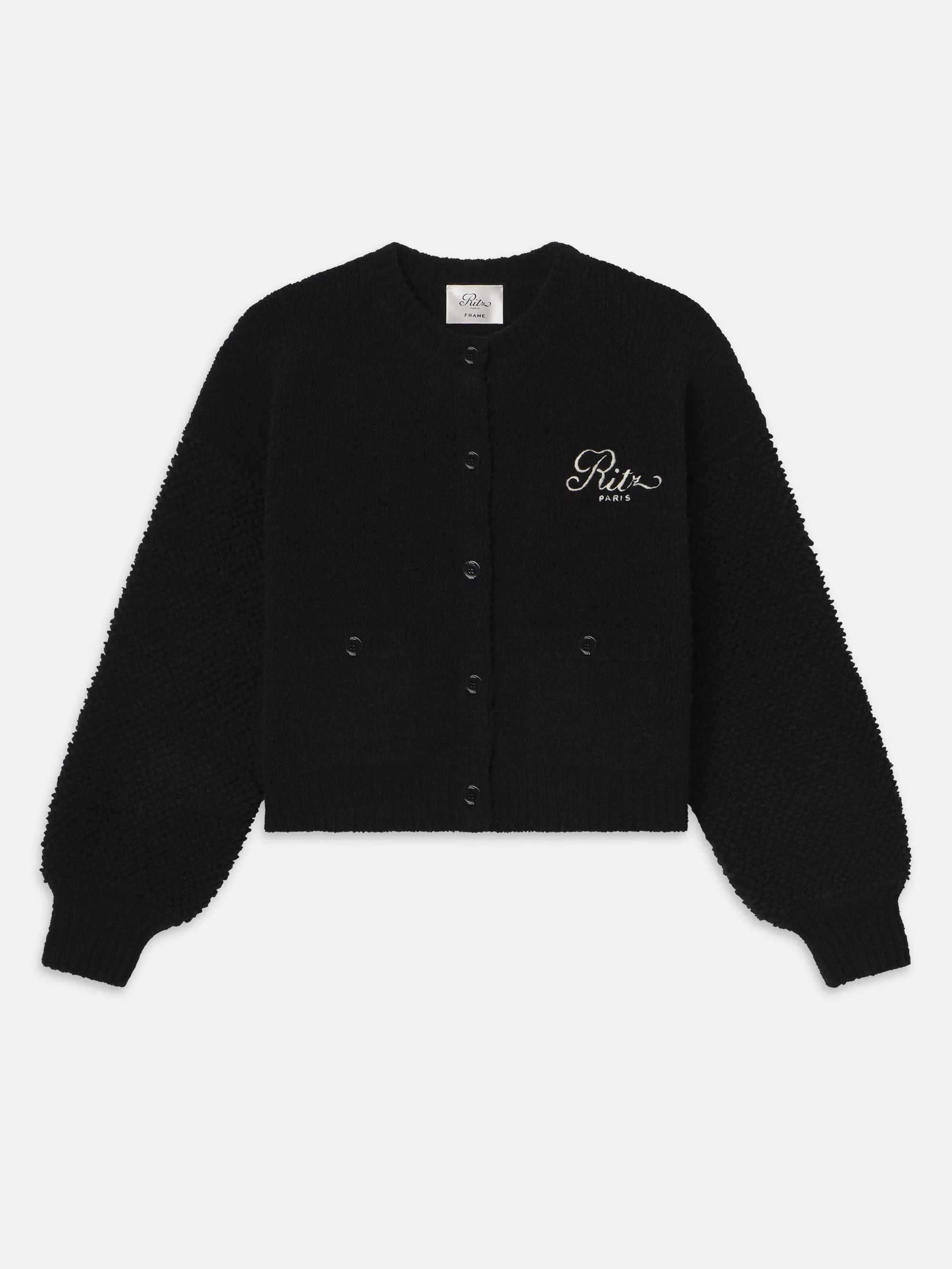 Ritz Mixed Stitch Sweater -- Black
