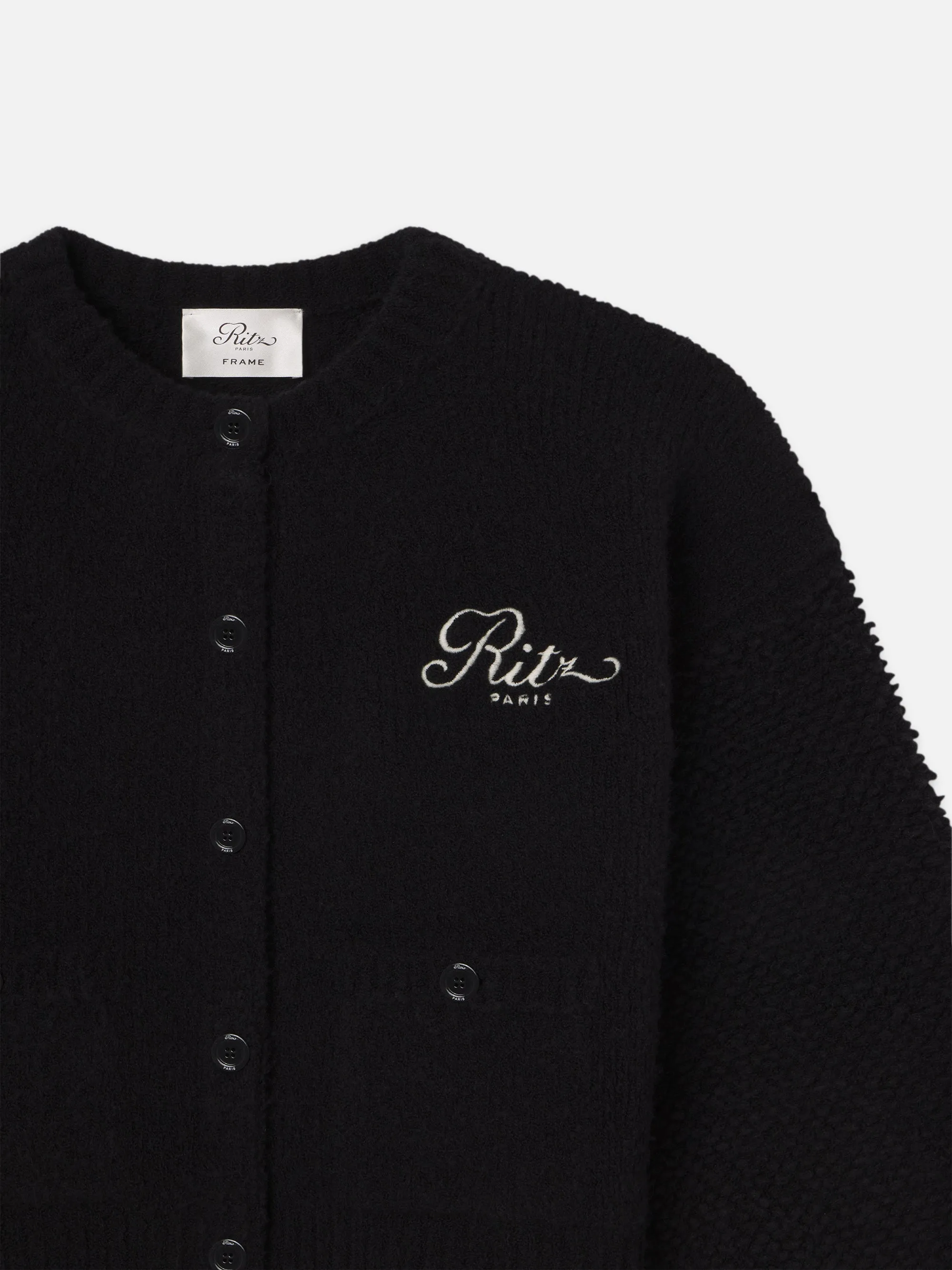 Ritz Mixed Stitch Sweater -- Black